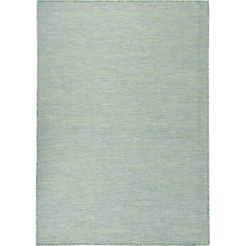 Fladvævet udendørstæppe 200x280 cm – turkis