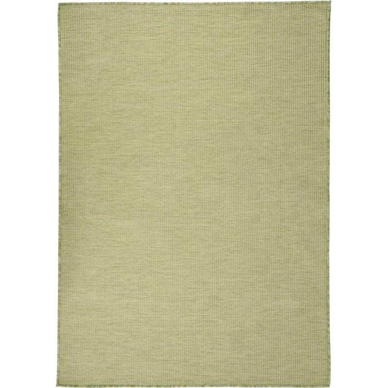 Fladvævet udendørstæppe 200x280 cm – grøn, UV-resistent
