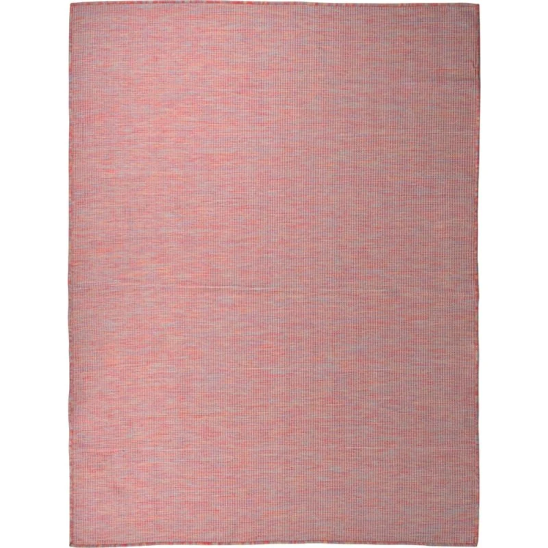 Fladvævet udendørstæppe 120x170 cm - rød