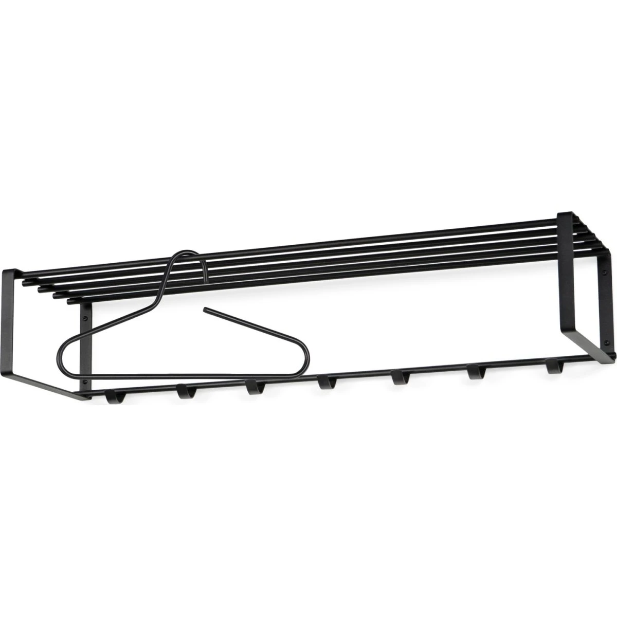 Spinder Design Rex 2 XL Knagerække med hattehylde - Sort (100 cm)