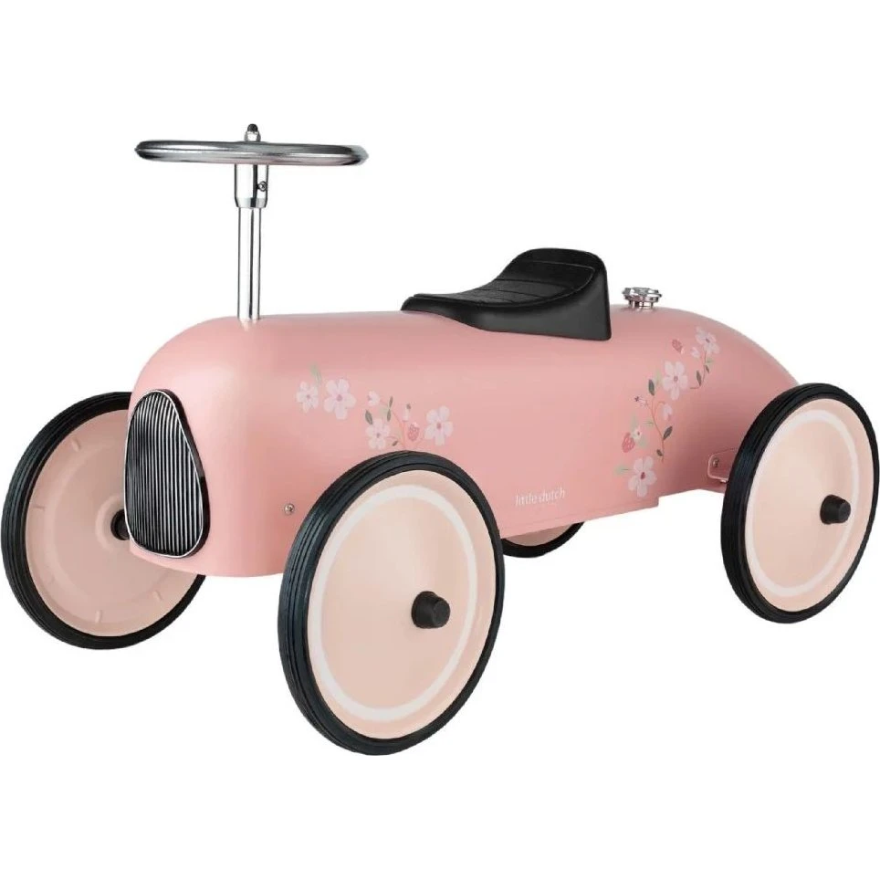 Little Dutch Retro Roller Rosa - Lyserød skubbebil