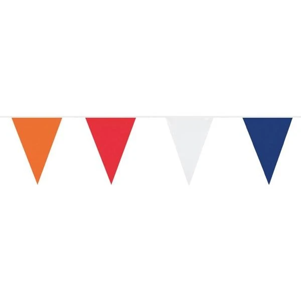 Boland Flag Line Orange, Rød, Hvid og Blå - 10 m.