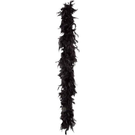 Boland Boa Black 180cm - Sort fjerboa