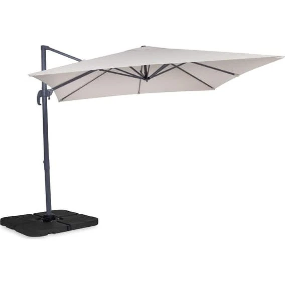 VONROC Premium Pisogne Parasol 300x300cm | Beige | Aluminium