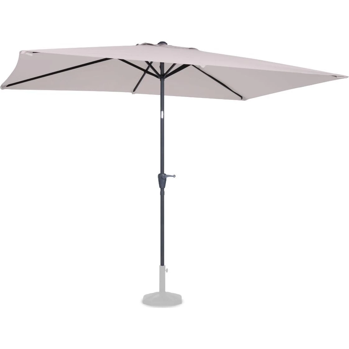 VONROC Premium Rapallo Parasol 200x300cm | UV 50+ | Beige