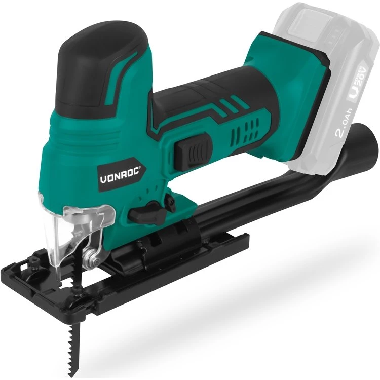 VONROC Stiksav 20V - Ergonomisk greb | Solo