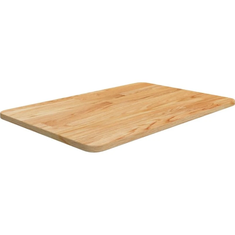 Bordplade til badeværelse i massivt egetræ 60x40x1,5 cm