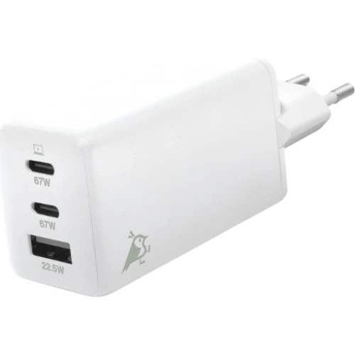 Aqiila Chargebird W3 65W GaN Oplader - 3 porte