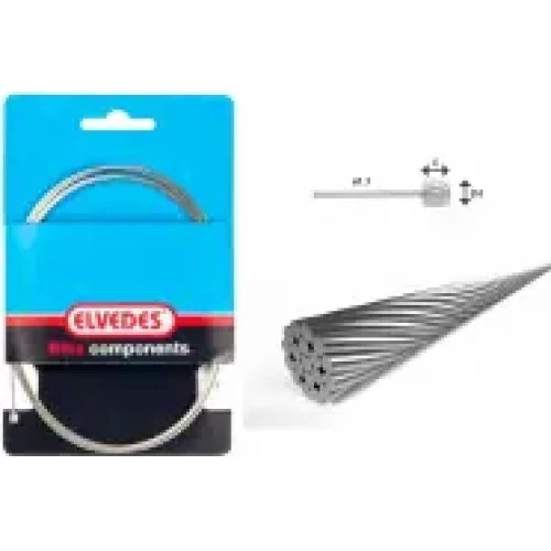 Elvedes Gearwire 1x19 ø1,1/3000mm ø4x4mm til cykel