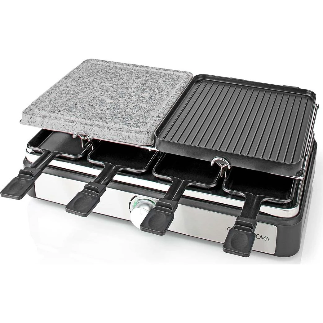 Gastronoma Raclette & Stengrill-sæt til 8 personer, 1400W