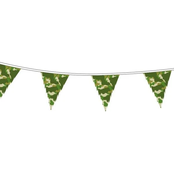 Haza Witbaard Flag line Camouflage - 10 meter med 15 flag
