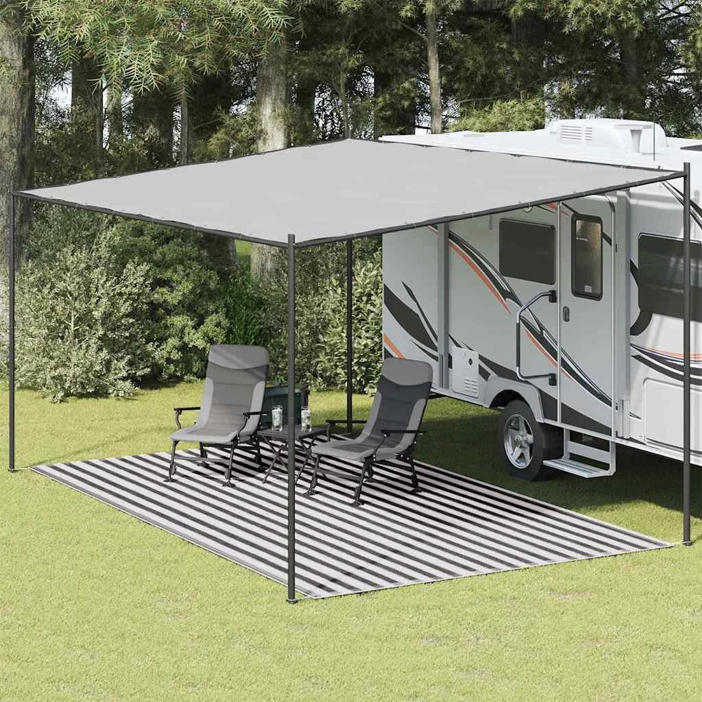 vidaXL Telttæppe 300x600 cm - Antracitgrå og Hvid