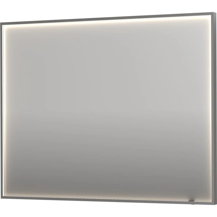 Sanibell Ink SP19 LED-spejl 120x80 cm – børstet stål, dæmpbar