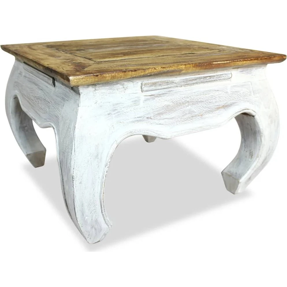 vidaXL sidebord i massivt mahognitræ, 50x50x35 cm