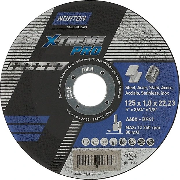 Norton NOR-X-Treme Pro Skæreskive 125x1,0x22,23mm A60X-T41