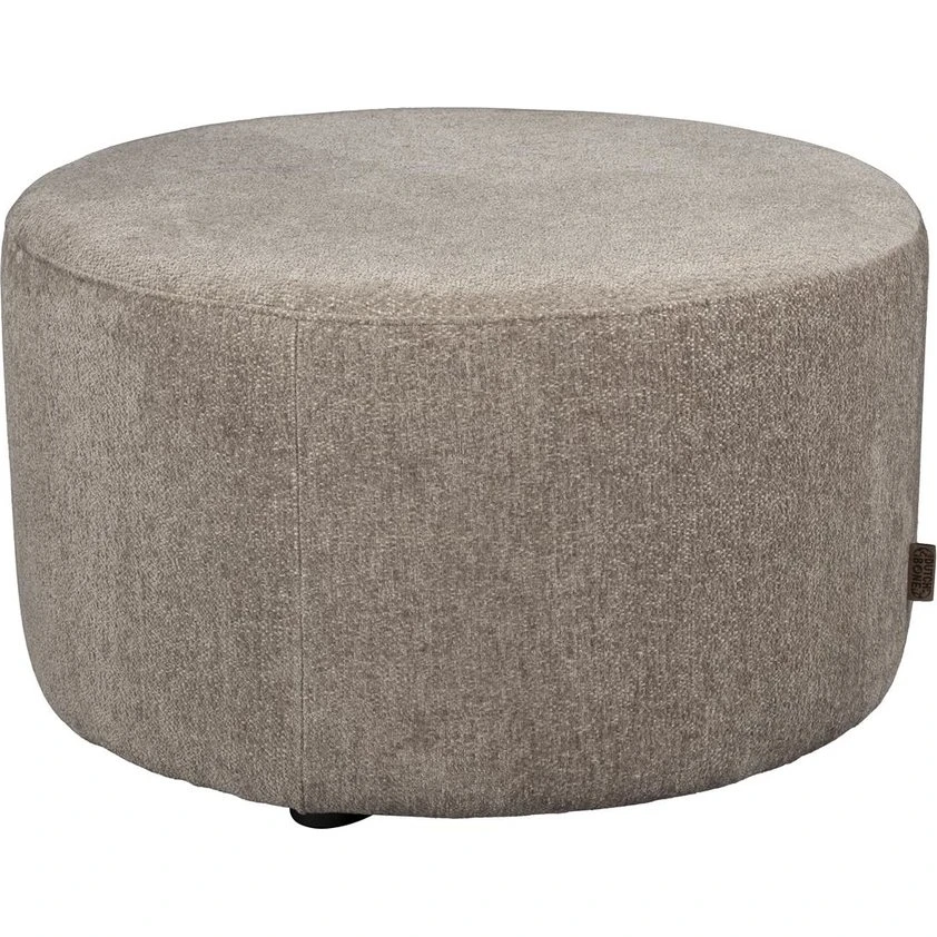Dutchbone Rocca Puf Stengrå Ø70 x H40 cm