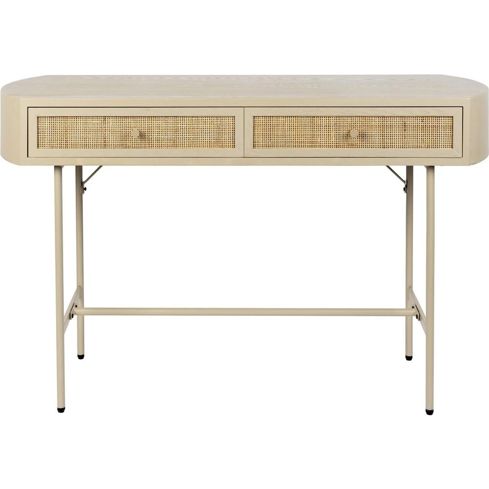 Studio White Amaya Konsolbord med Rattan-skuffer, 120x40 cm