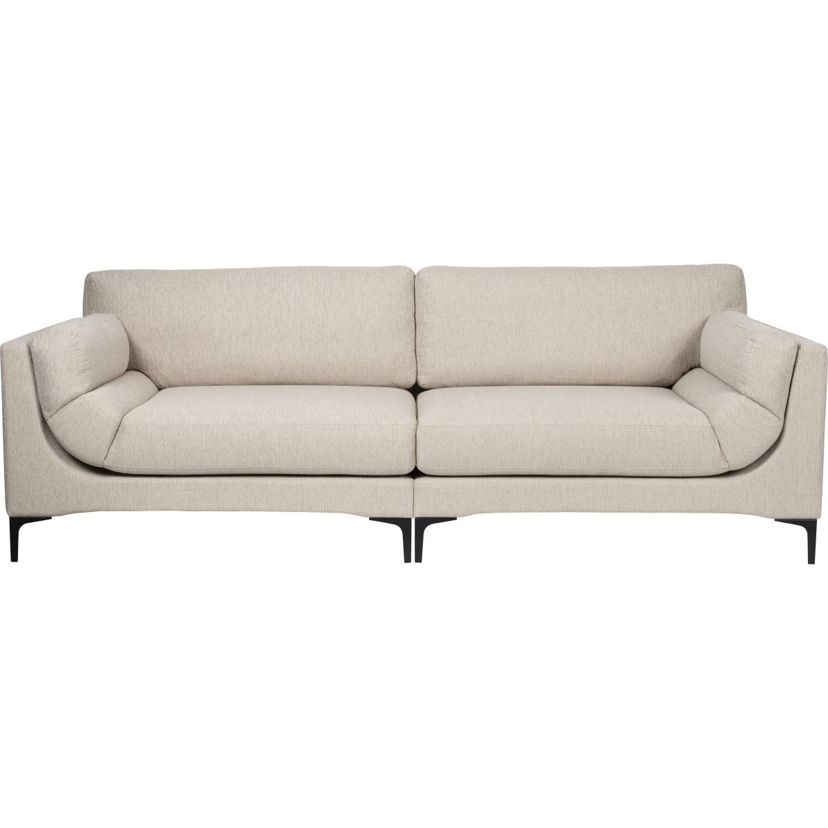 Zuiver Balcony 3-personers sofa - Beige polyester og stål