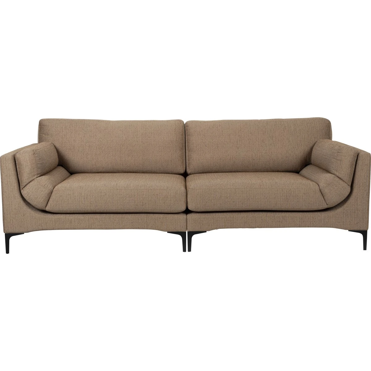 Zuiver Balcony 3-personers sofa - Caramel polyester og stål