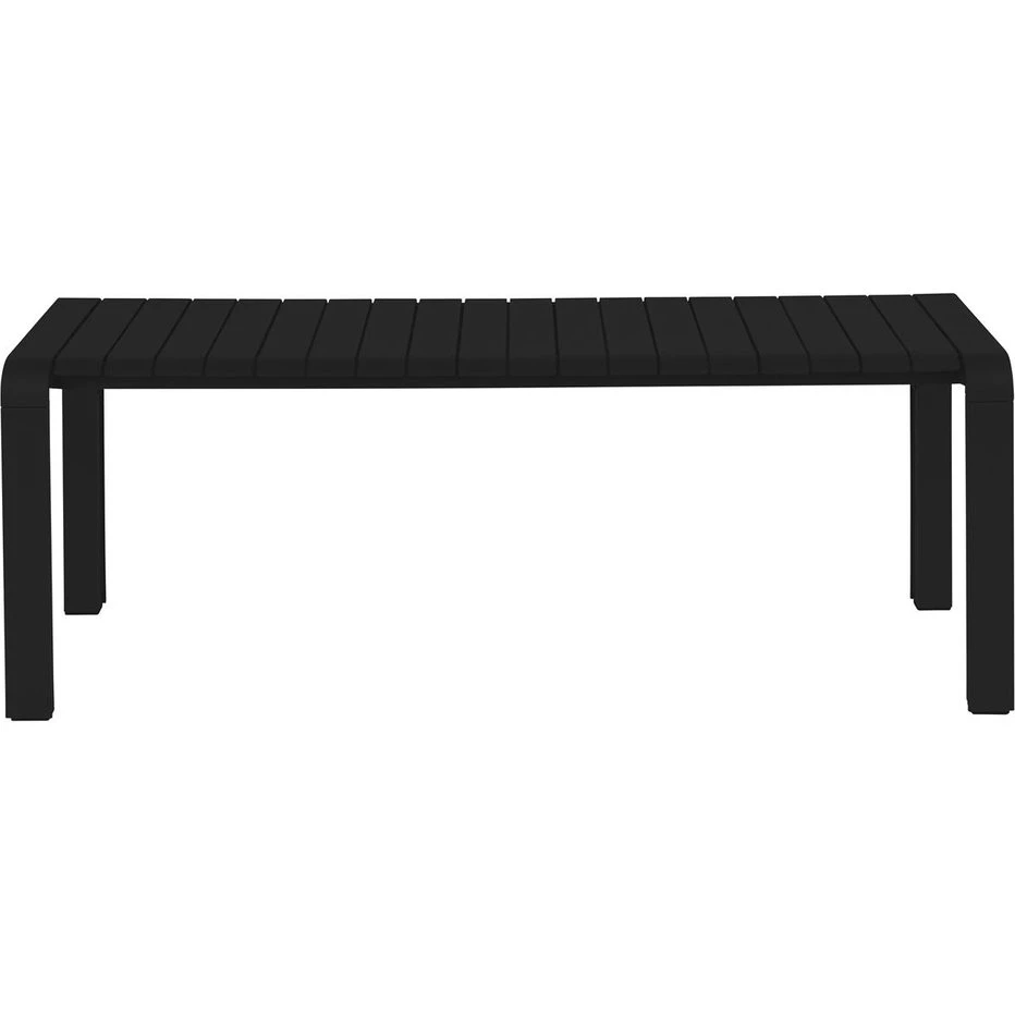 Zuiver Vondel udendørs bænk i antracit aluminium - 129,5 cm
