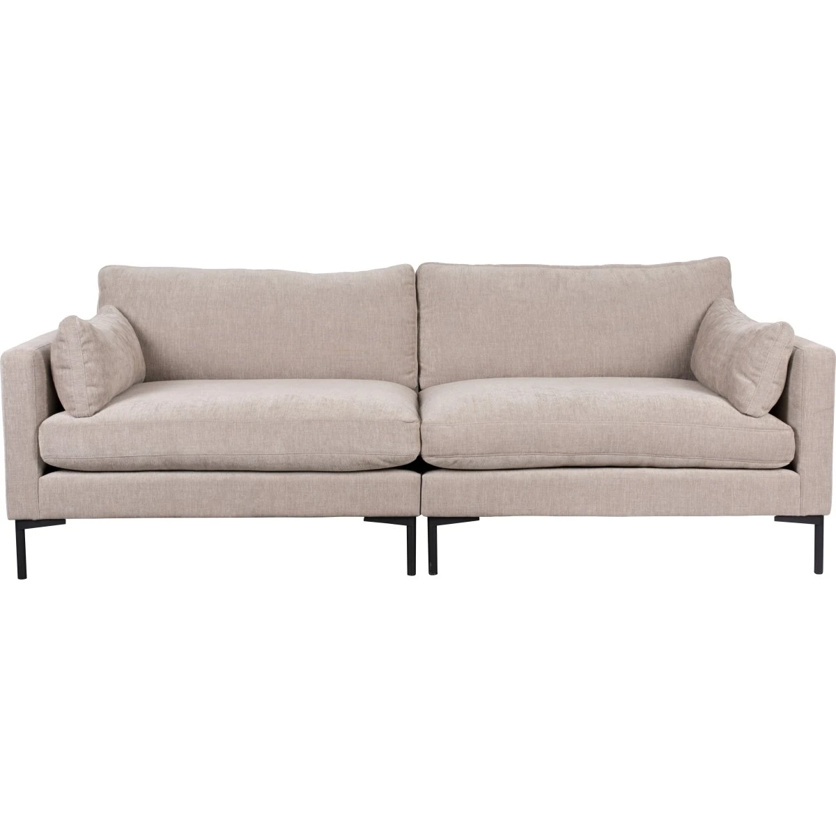 Zuiver Summer 3-personers sofa i stenlysgrå polyester og stål