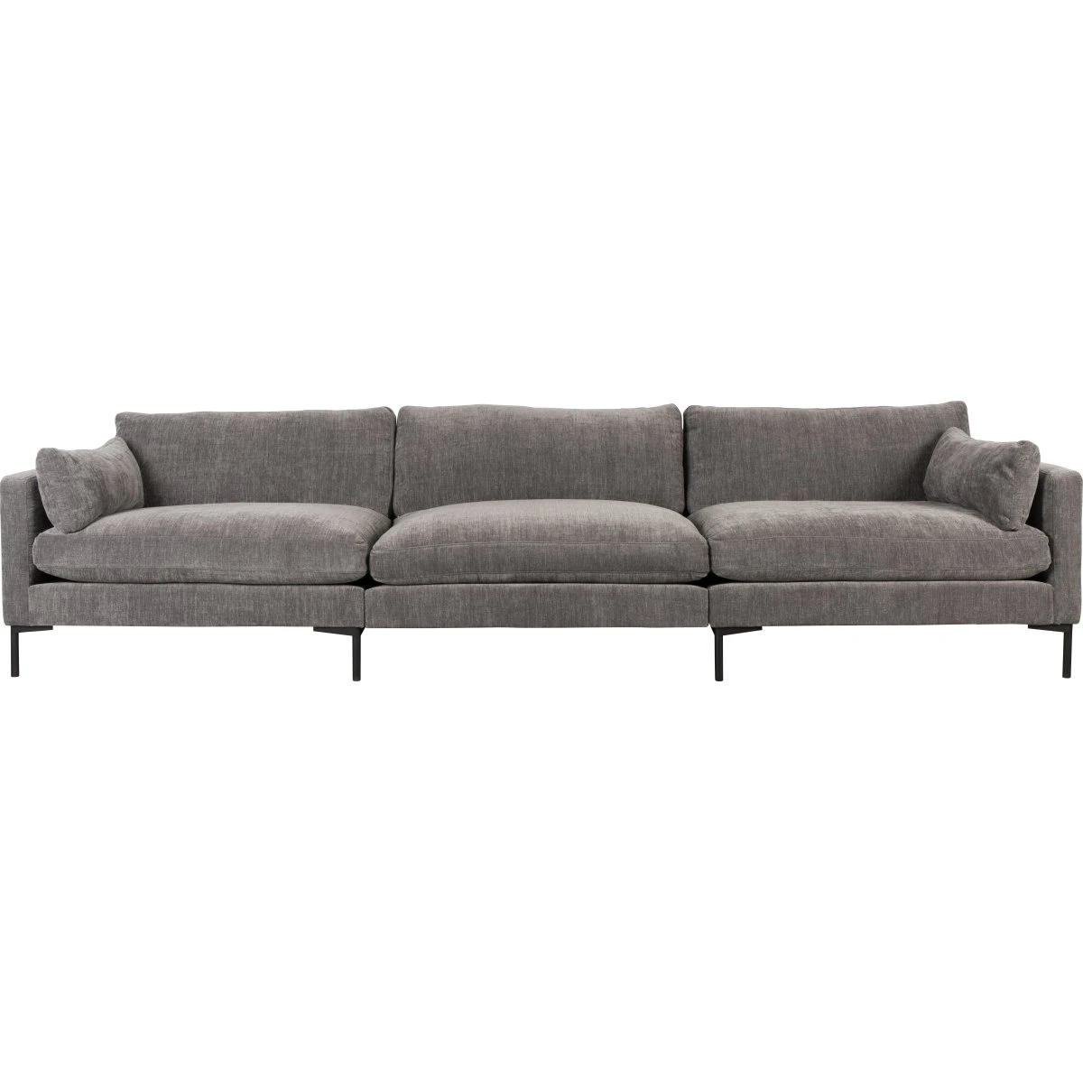 Zuiver Sommer 4,5-personers sofa - Antracitgrå polyester og stål