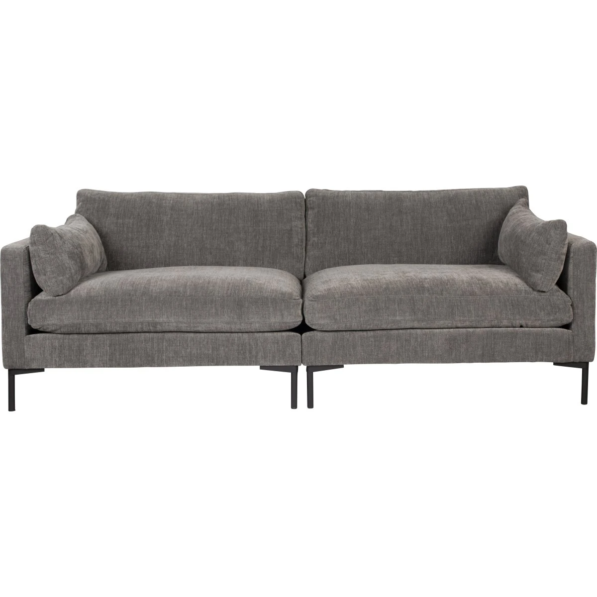 Zuiver Sommer 3-personers sofa - Antracitgrå polyester og stål