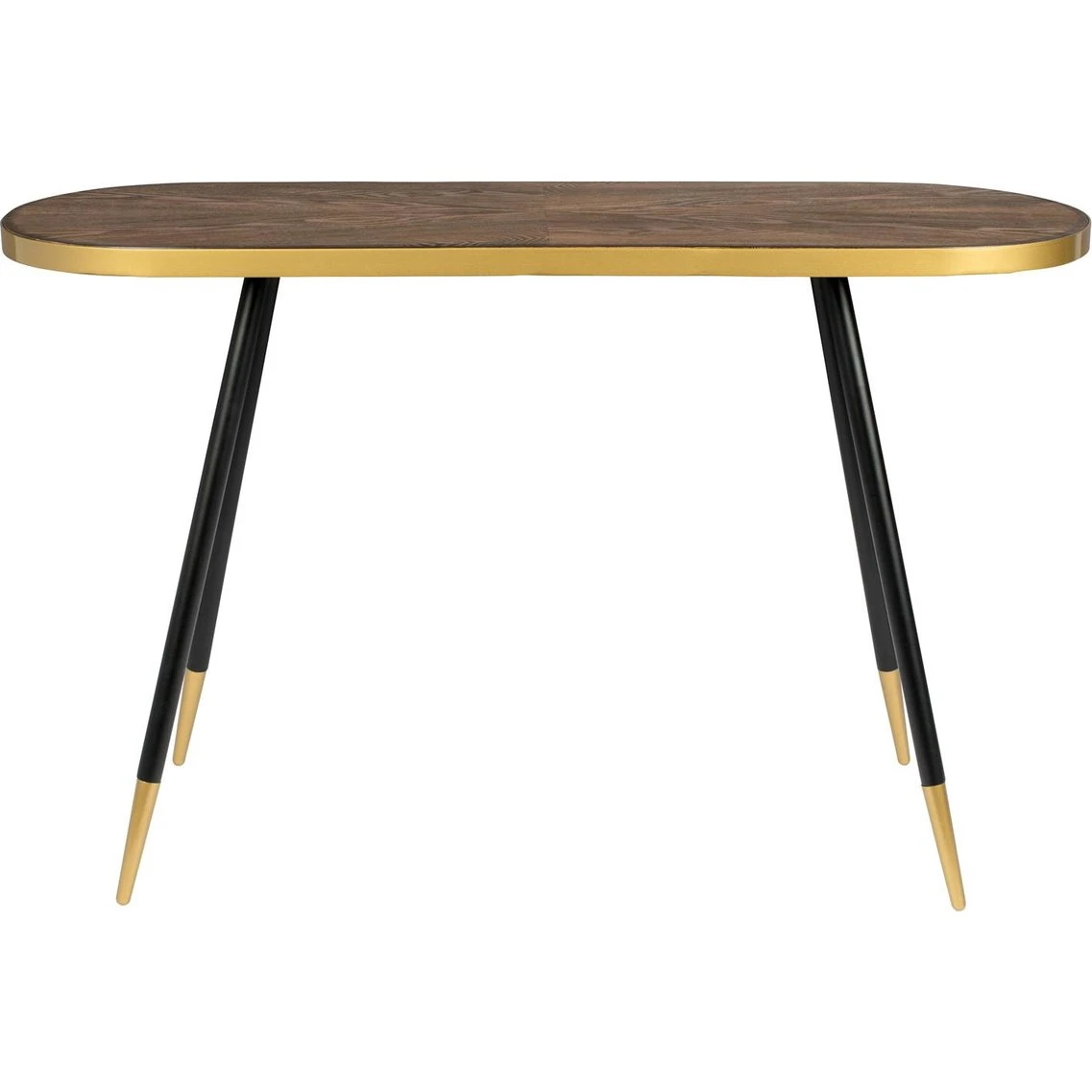 Studio White Denise Konsolbord - Oval Askefiner & Metal (121x41 cm)