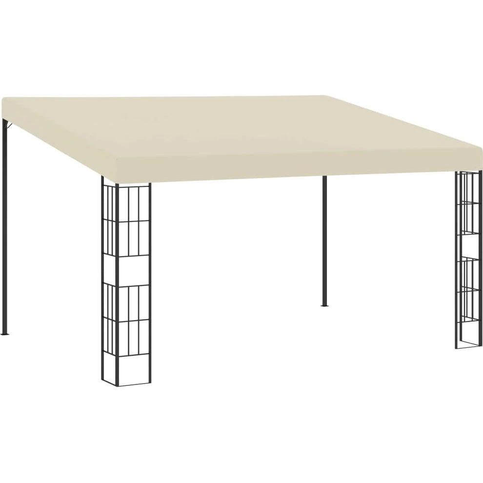 vidaXL Vægmonteret pavillon 3x4 m - Cremefarvet