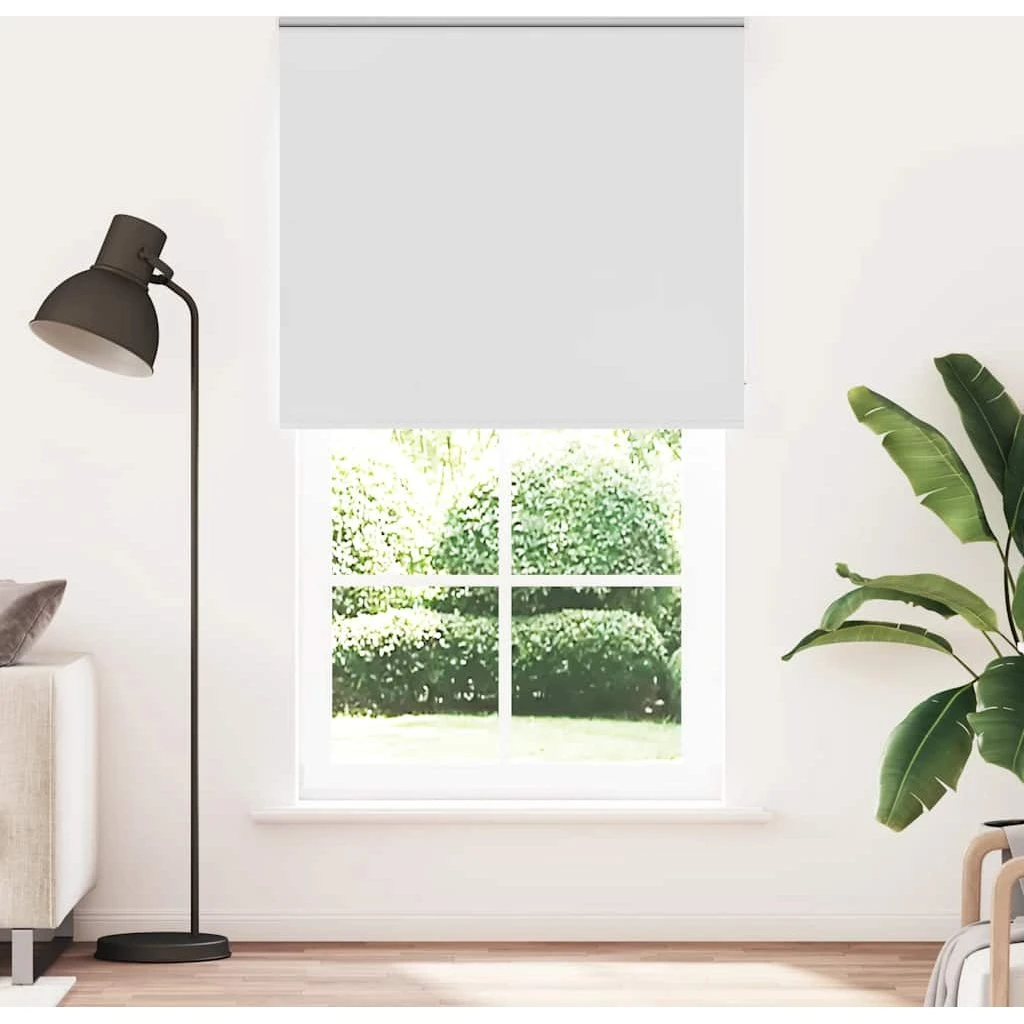 vidaXL Mørklægningsrullegardin 125x210 cm - Hvid