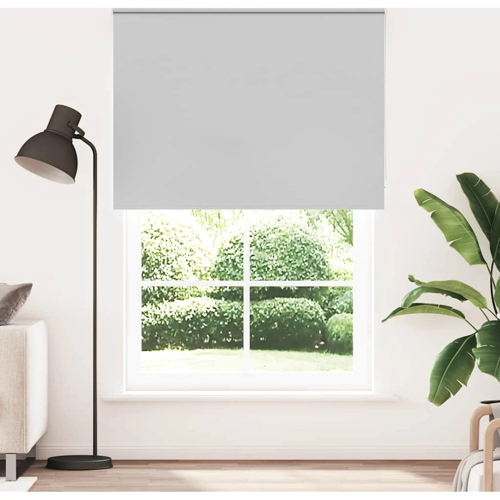 vidaXL Mørklægningsrullegardin 165x210 cm - Lysegrå