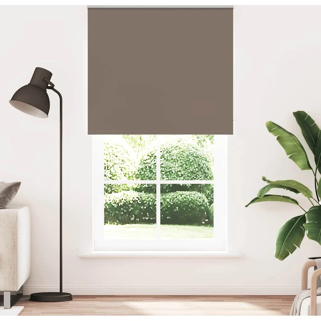 vidaXL Mørklægningsrullegardin 130x210 cm - Kaffefarvet