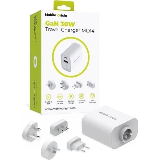 Mobile Origin GaN 30W Travel Charger MO14 - Universal