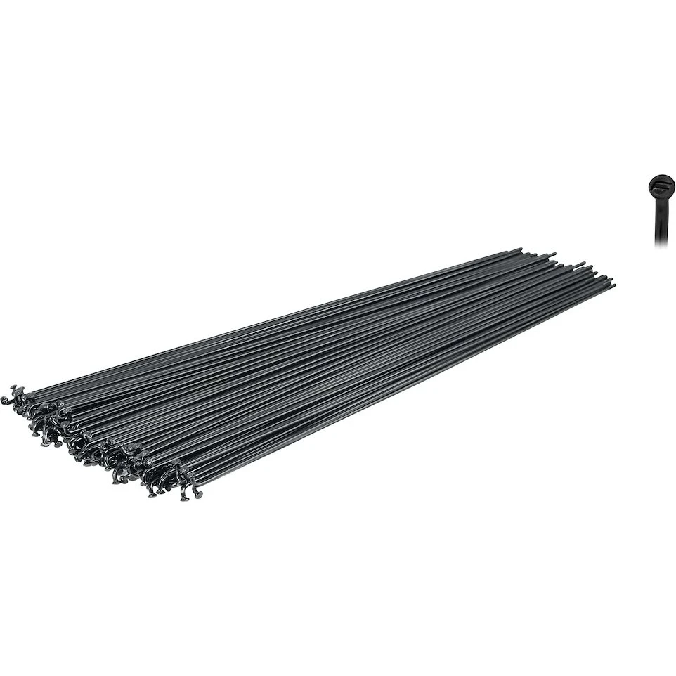 Force eger rustfri stål sort 2mm x 290mm - 10 stk.