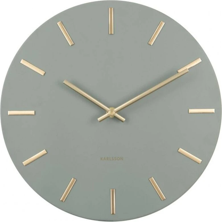 Karlsson Vægur Charm Ø30 cm – jungle green