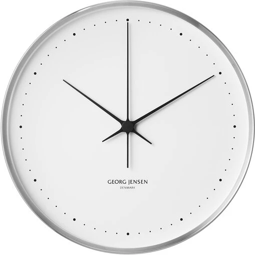 Georg Jensen Koppel vægur 40 cm, hvid