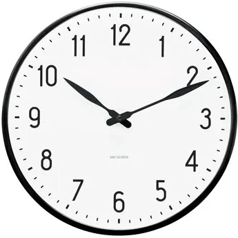 Arne Jacobsen Station vægur Ø160 mm, hvid (43623)