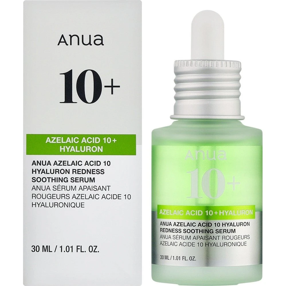 Anua Azelaic Acid 10 Hyaluronsyre Beroligende Serum 30ml