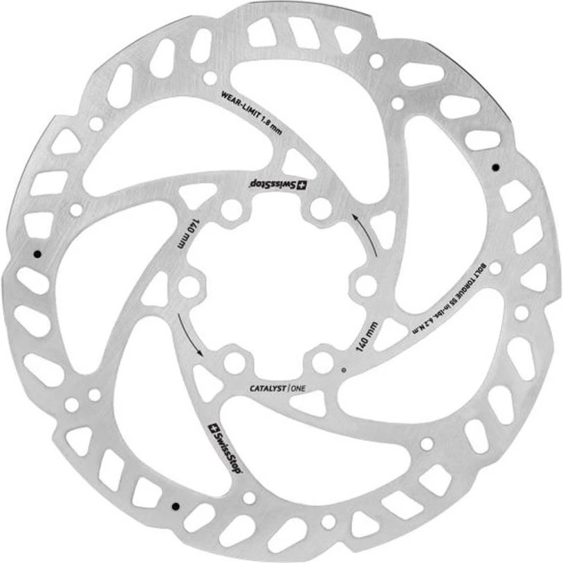 Swissstop Catalyst One 6-Bolt Skivebremse 140mm