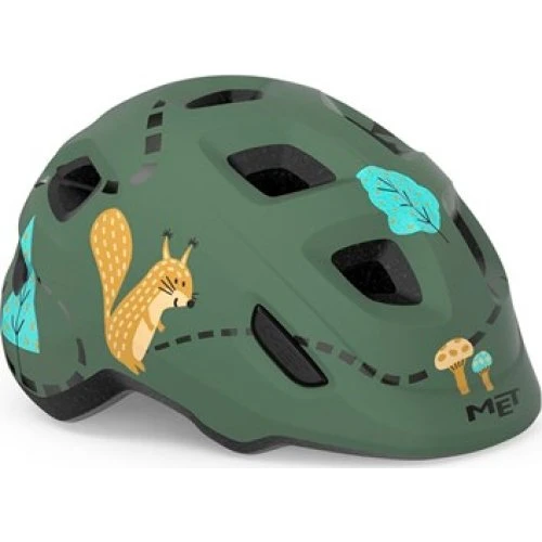 MET Hooray Cykelhjelm til børn, 52-55 cm, Grøn
