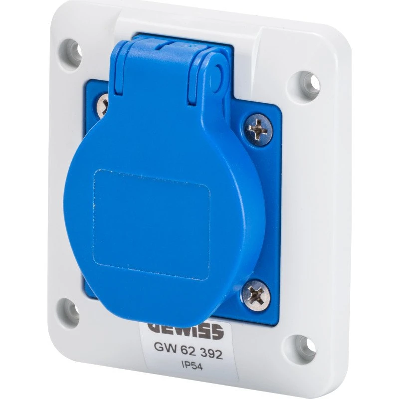 Gewiss CEE vægudtag 2P+E, 16A, 200-250V