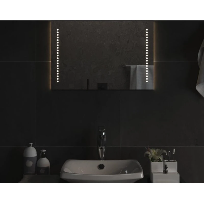 Badeværelsesspejl LED 40x60 cm – IP65, USB