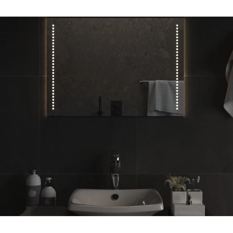 Badeværelsesspejl LED 50x70 cm – IP65, USB-interface