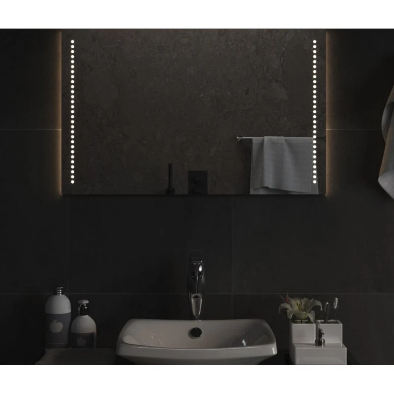 LED badeværelsesspejl 50x80 cm - IP65 med USB