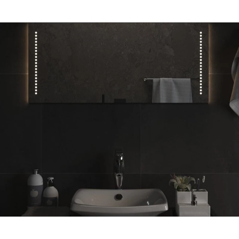 LED-badeværelsesspejl 40x90 cm IP65 med USB