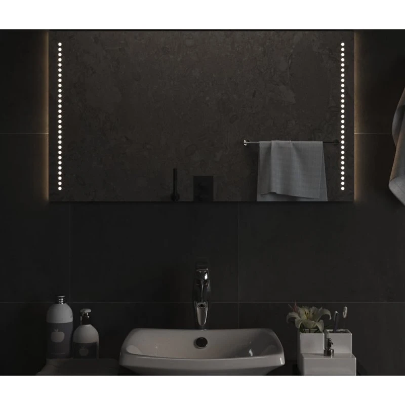 LED badeværelsesspejl 50x90 cm - IP65, USB