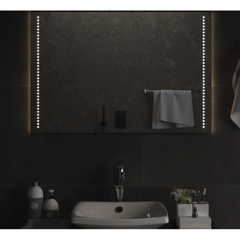 LED-badeværelsesspejl 60x90 cm IP65 med USB