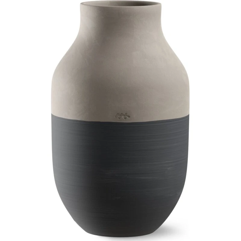 Kähler Omaggio Circulare vase 31 cm, antracitgrå