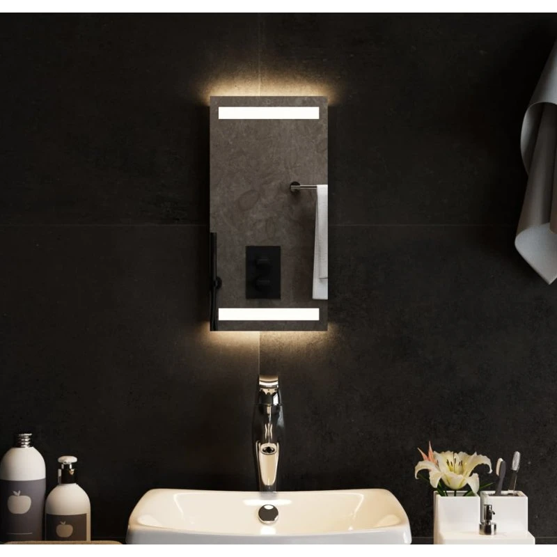 Badeværelsesspejl LED 20x40 cm, IP65, USB