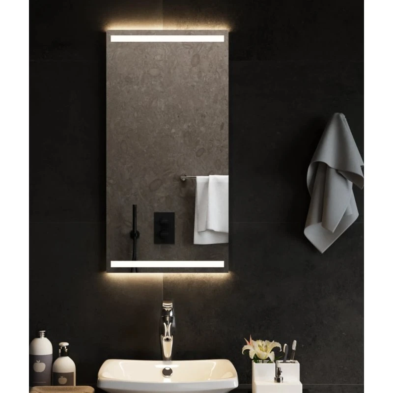 Badeværelsesspejl LED 40x80 cm – IP65, USB